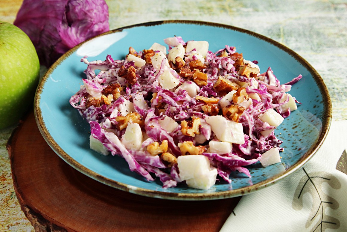 Kohlsalat mit Apfel