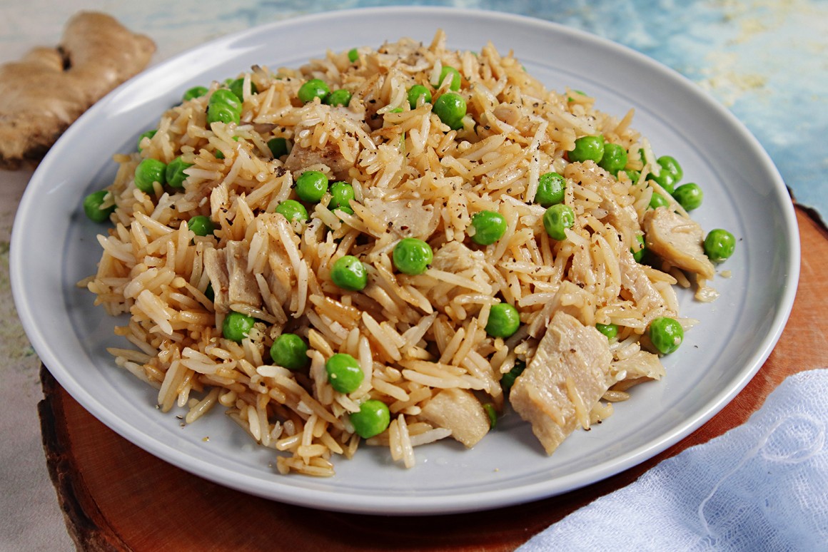 Bratreis mit Thunfisch