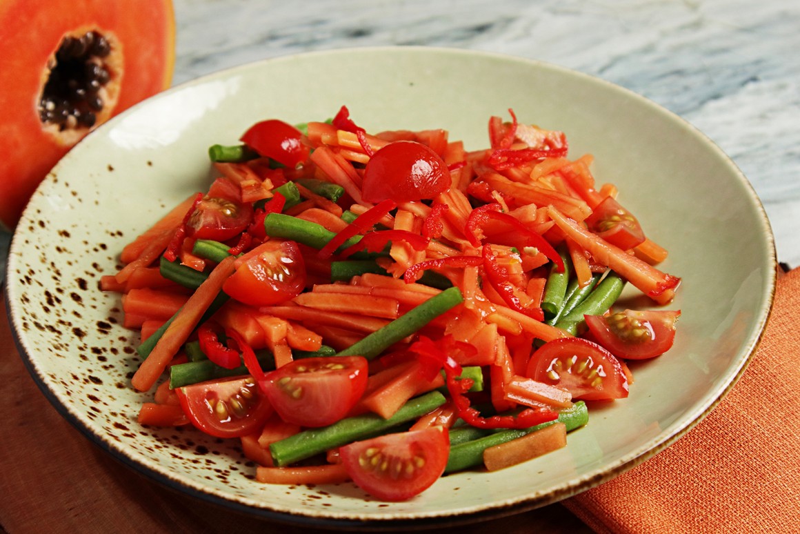 Papaya-Bohnen-Salat