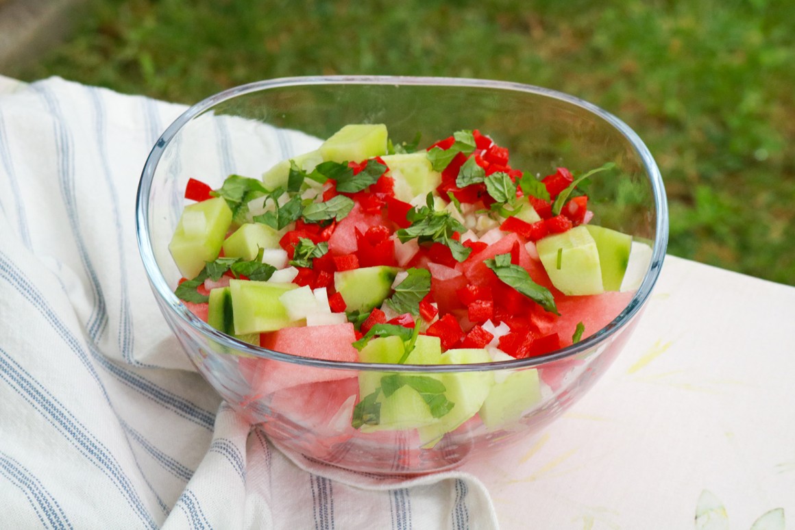 Feurige Wassermelonen-Salsa