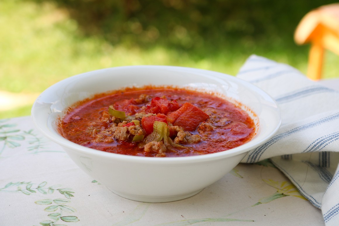 Paprika-Hackfleisch-Reis-Eintopf