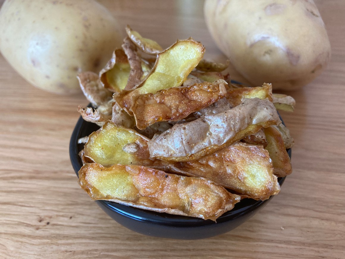 Kartoffelschalen-Chips