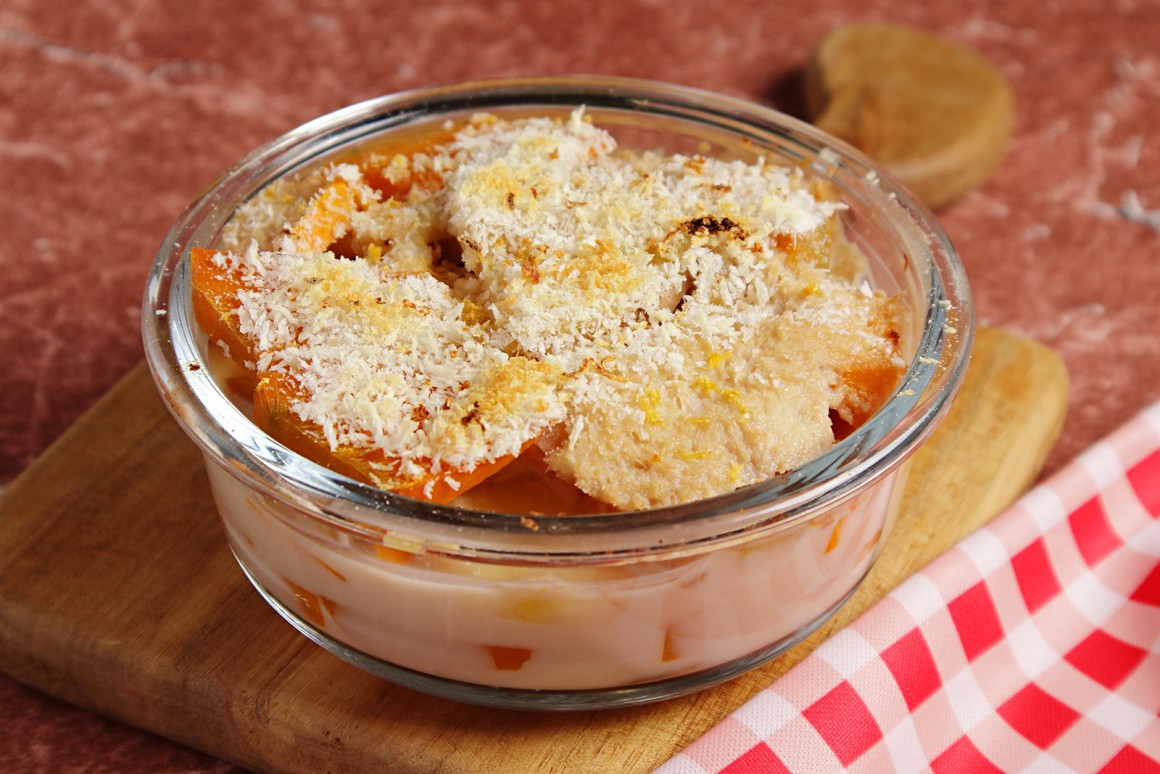 Kürbisgratin mit Parmesan - Rezept