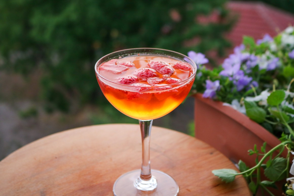 Erdbeerbowle mit Wodka - Rezept