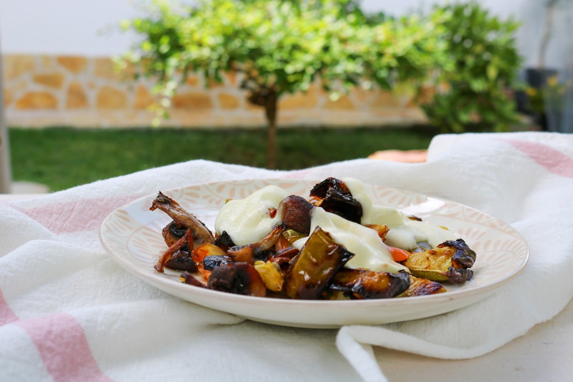 Ofengemüse mit Mozzarella