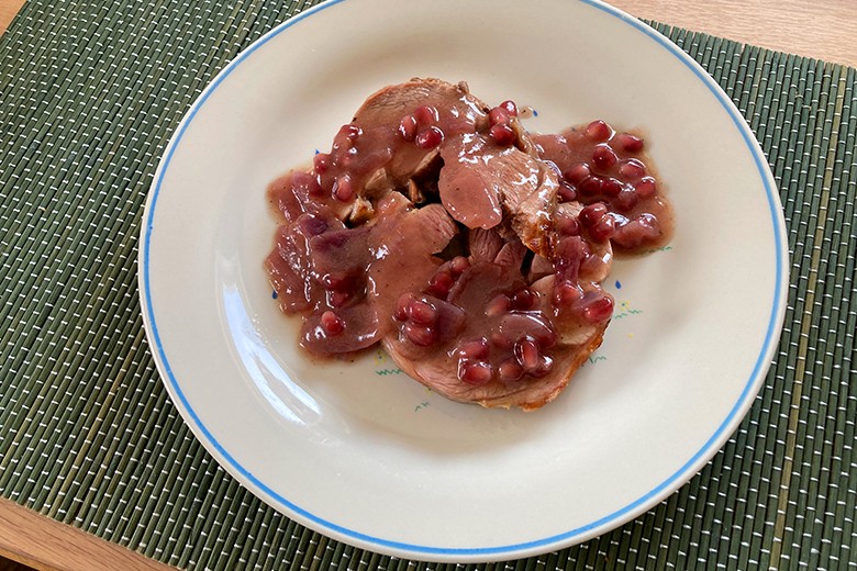 Weihnachtlicher Putenrollbraten