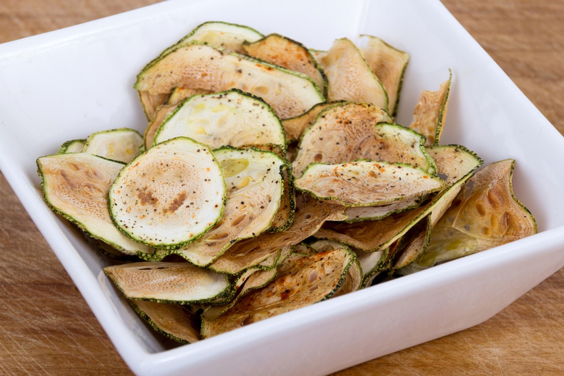 Schnelle Zucchinichips