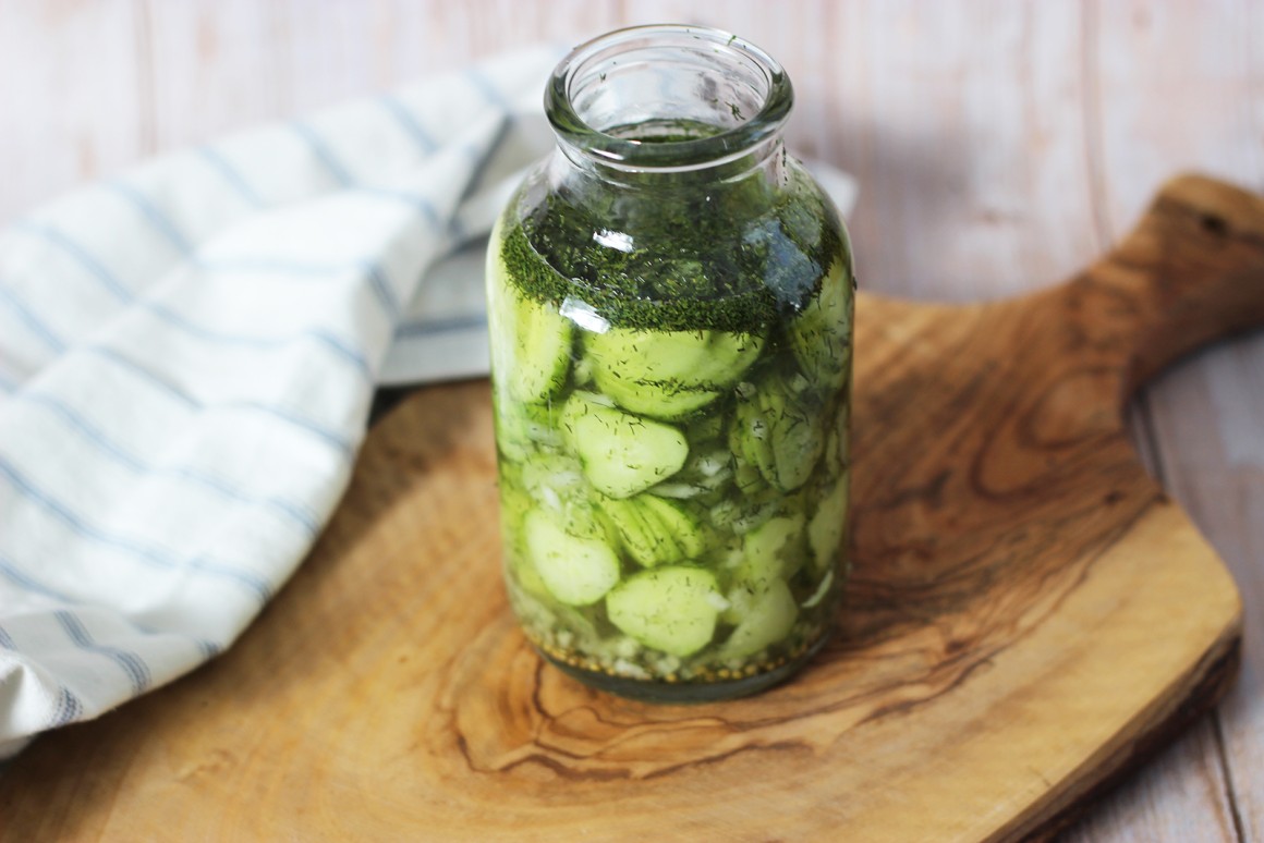 Eingelegter Gurkensalat - Rezept