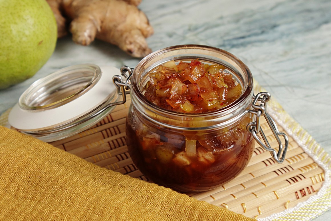 Birnen-Chutney mit Ingwer