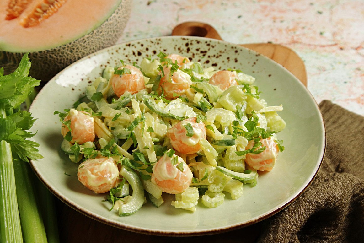 Sellerie-Melonensalat