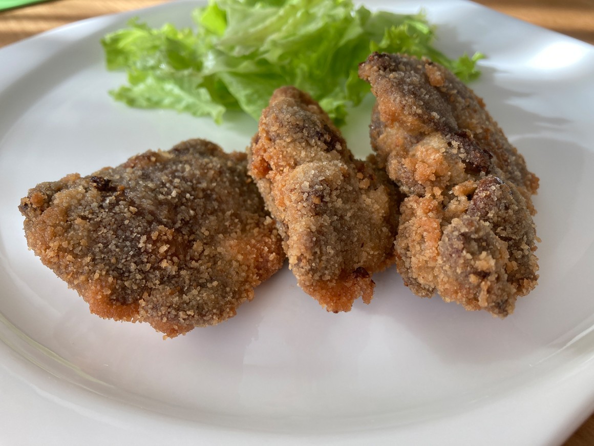 Gebackene Hühnerleber - Rezept