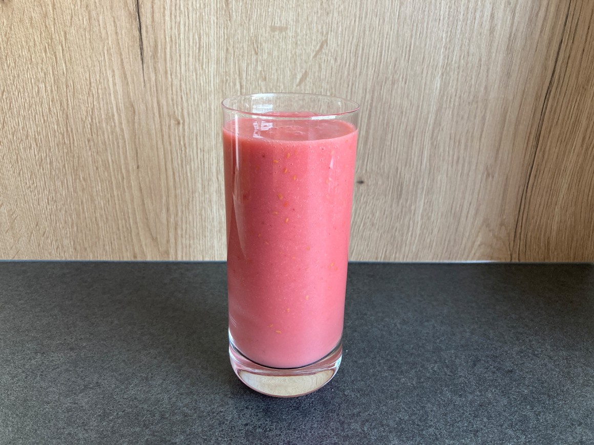 Himbeer-Banane-Milchshake - Rezept