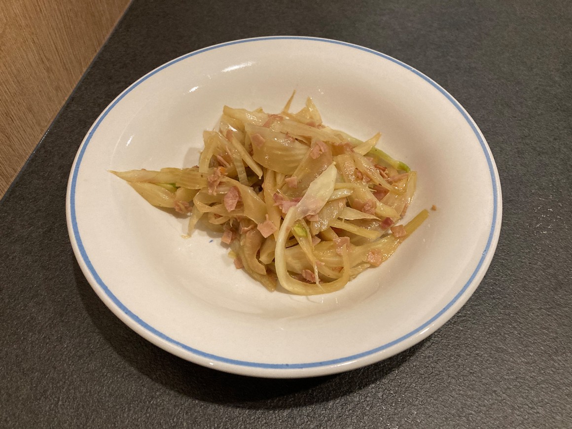 Fenchelgemüse mit Schinken