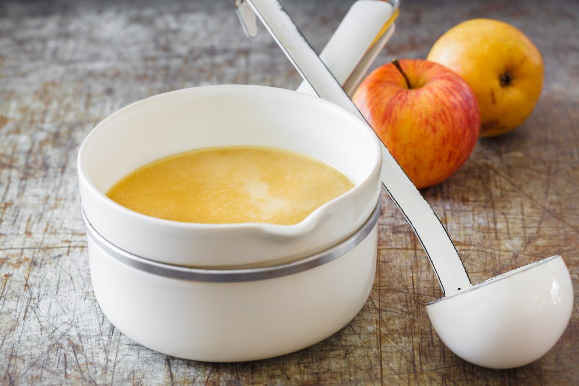 Apfelsuppe mit Senf - Rezept