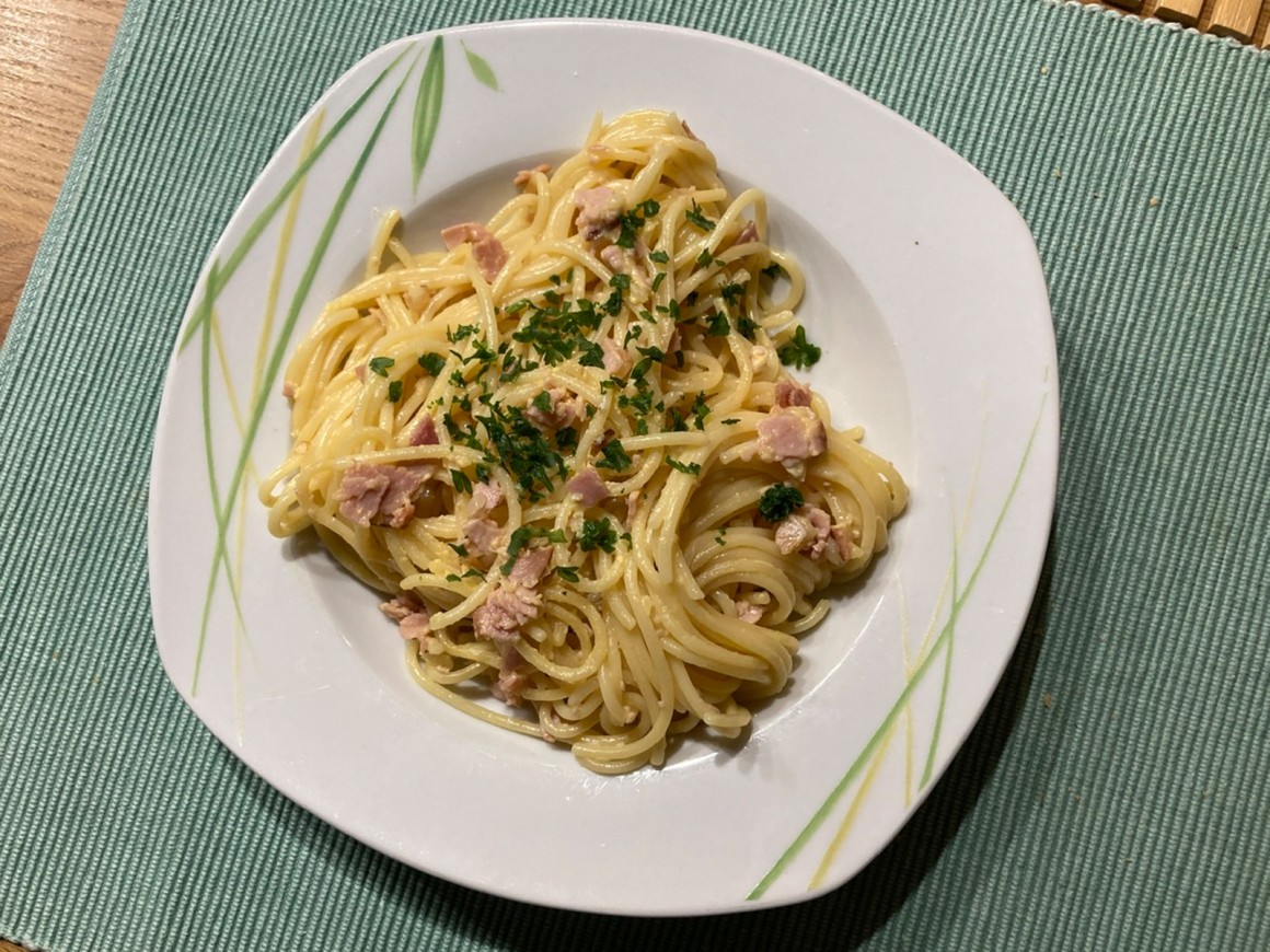 Spaghetti Carbonara light