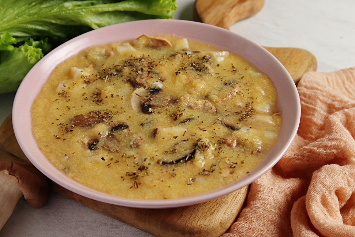Polenta mit gemischten Pilzen - Rezept