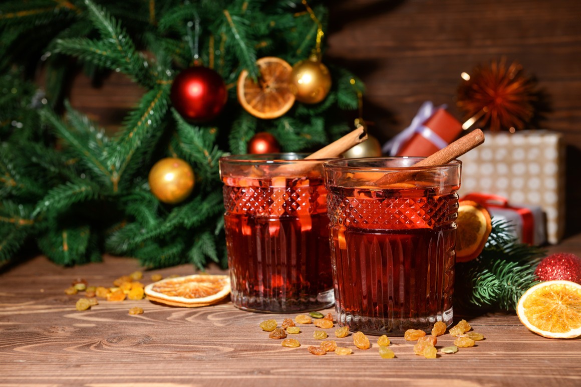 Glühwein mit Sultaninen