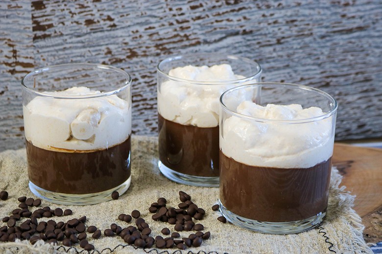 Schokopudding mit Kaffee