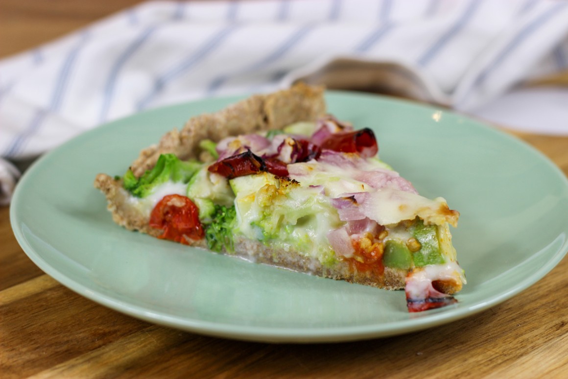 Vegane Quiche mit Gemüse - Rezept