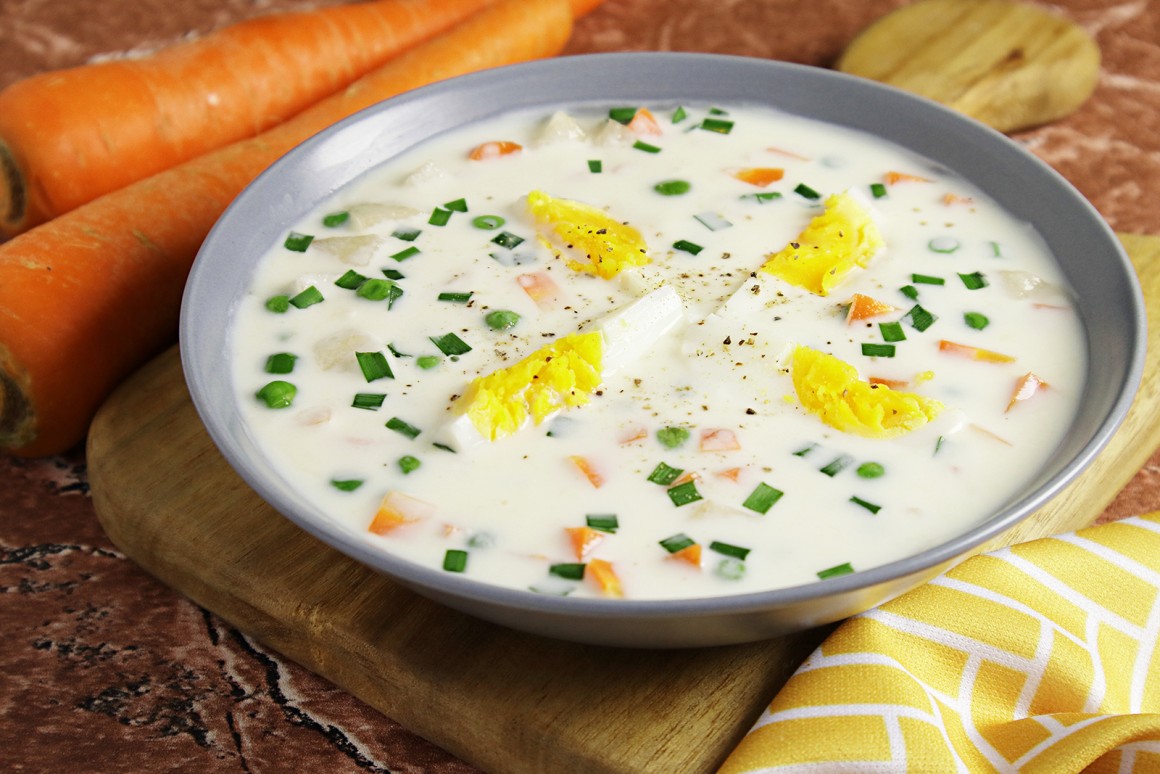 Kalte Sommergemüsesuppe