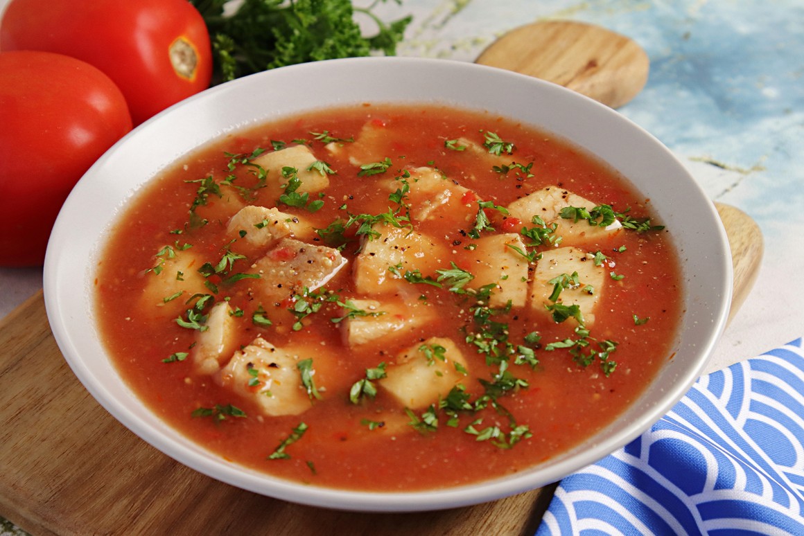 Tomaten-Fischsuppe
