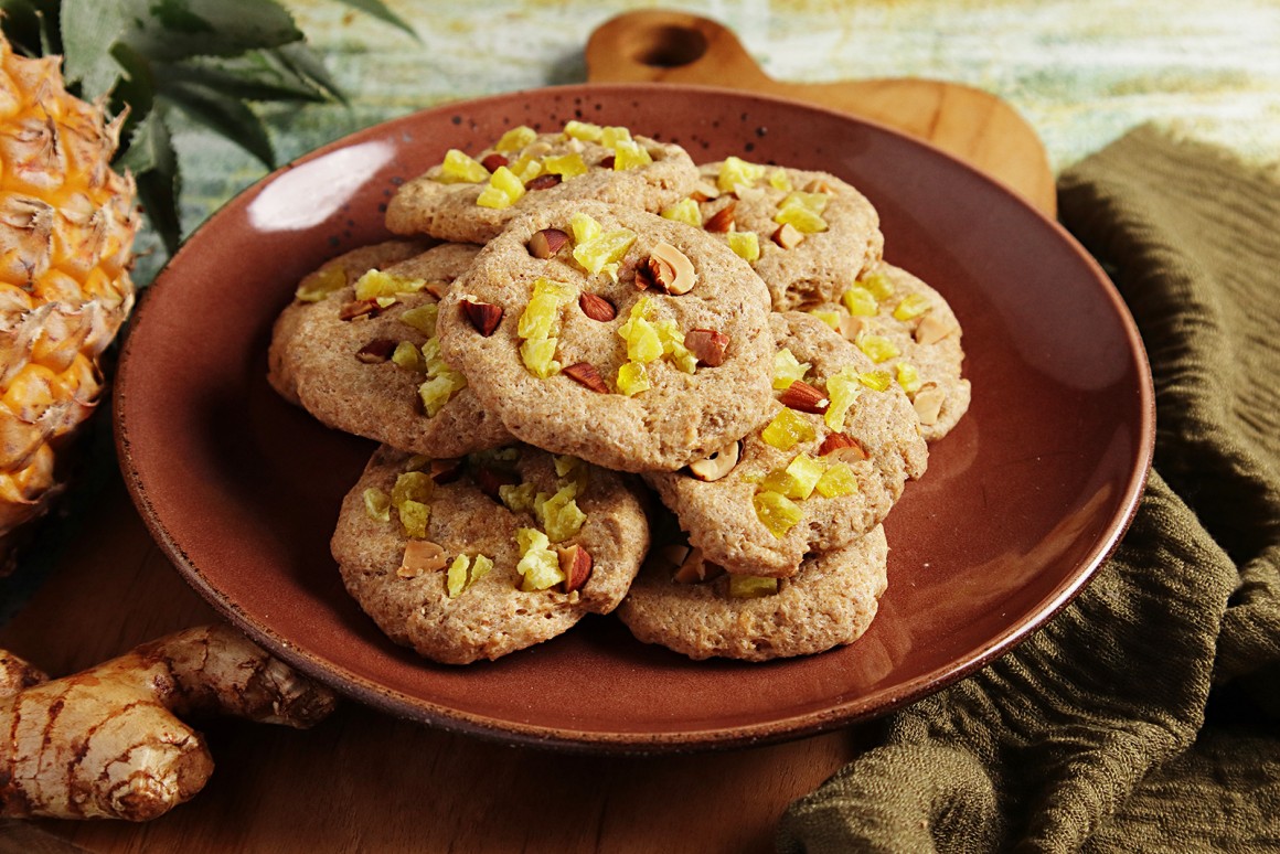 Ananasplätzchen mit Ingwer