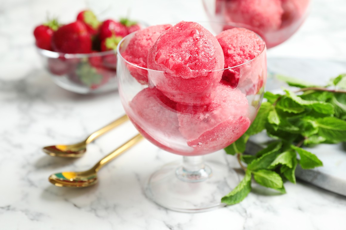 Erdbeer-Sorbet - Rezept