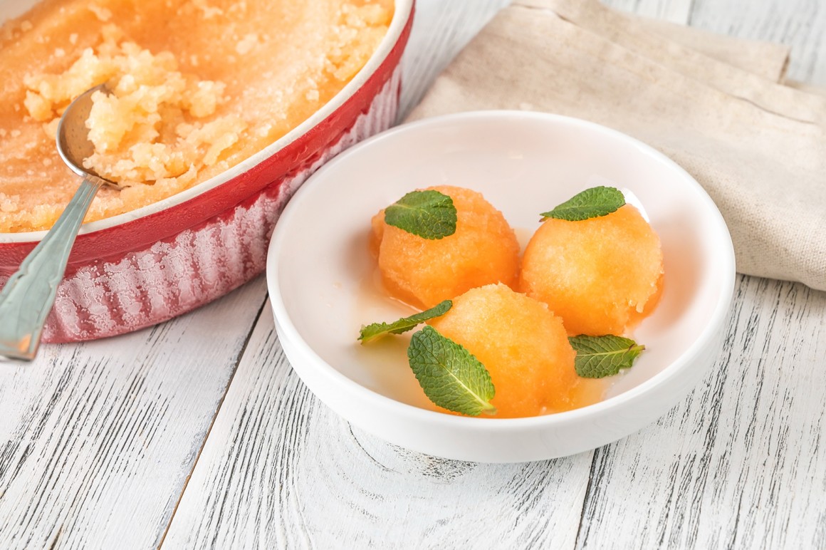 Orangen-Sorbet