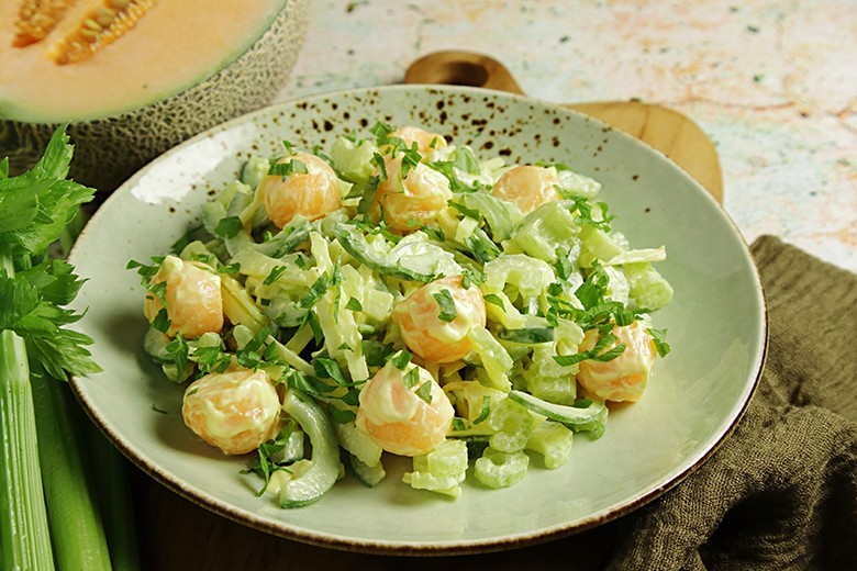 Sellerie-Melonensalat