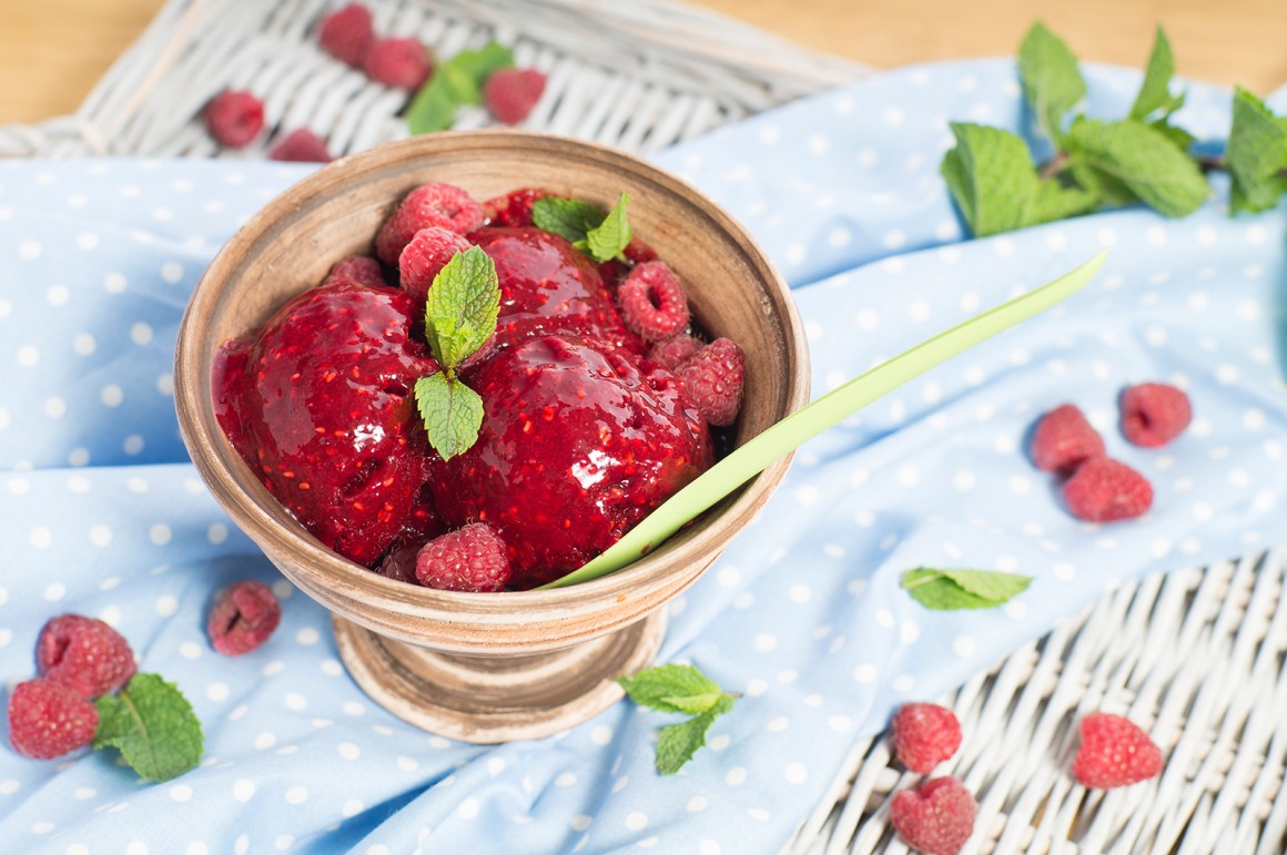 Himbeersorbet - Rezept