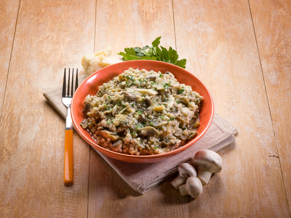 Graupenrisotto mit Pilzen