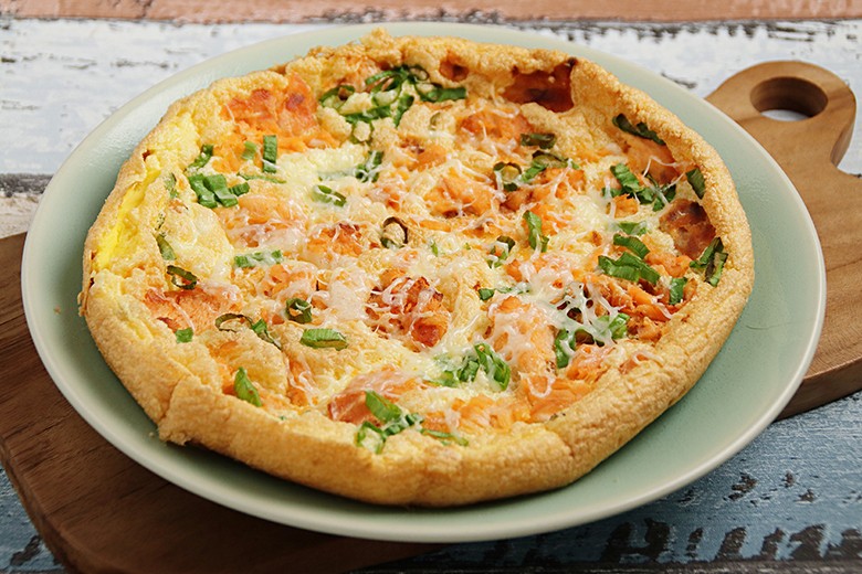 Frittata mit Räucherlachs