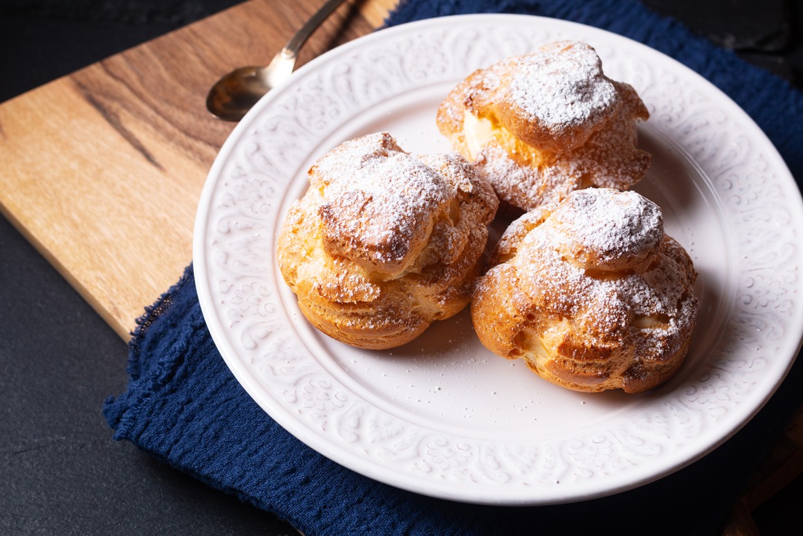 Windbeutel mit Vanillecreme - Rezept
