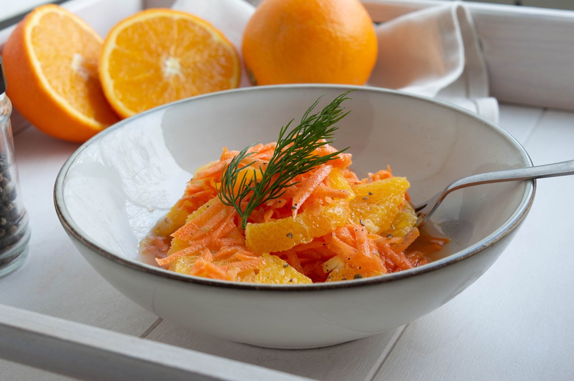 Orangen-Möhrensalat - Rezept