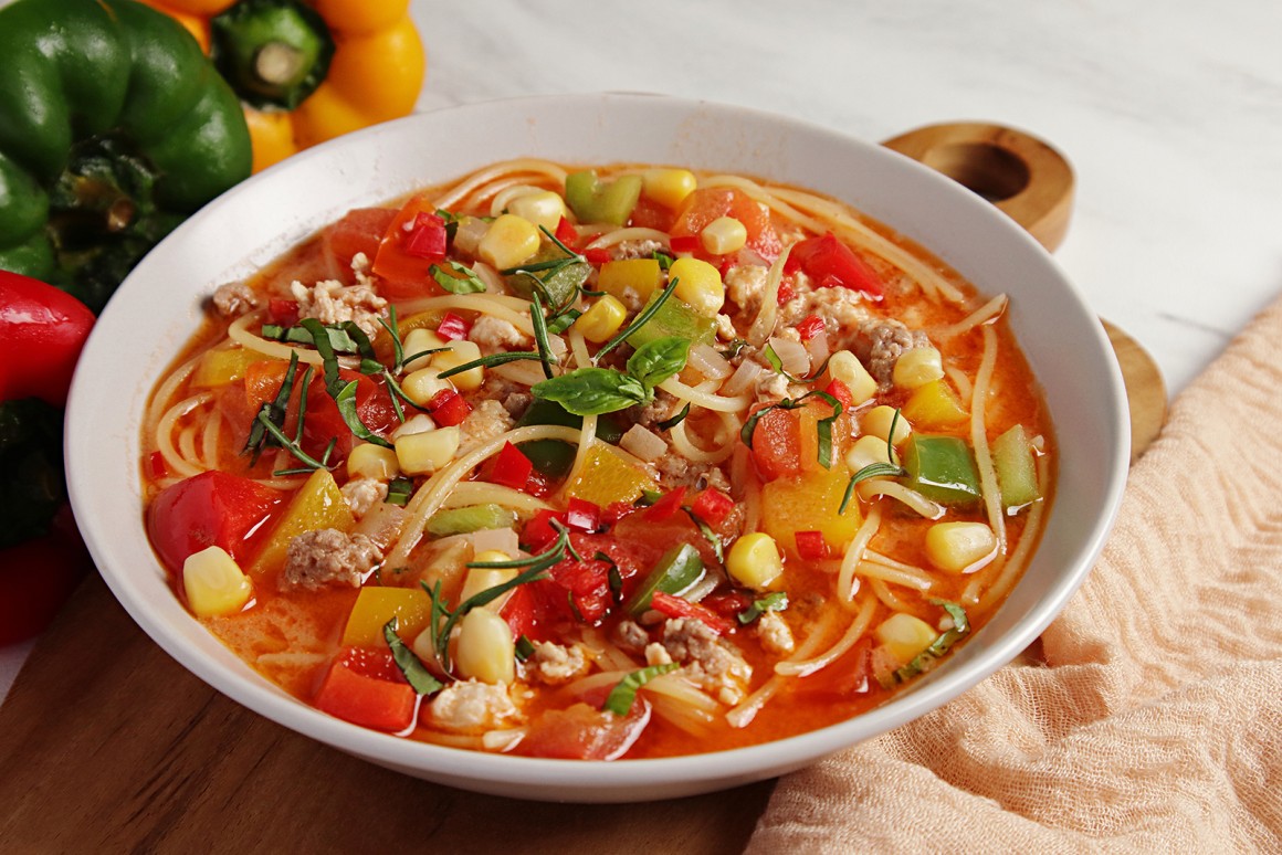 Cremiger One-Pot mit Gemüse und Chili