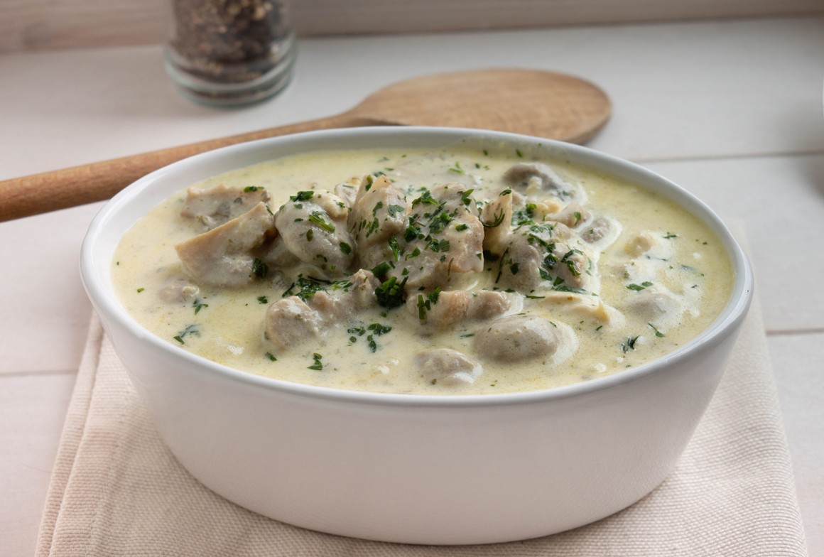 Pilz-Sahne-Soße mit Weißwein - Rezept