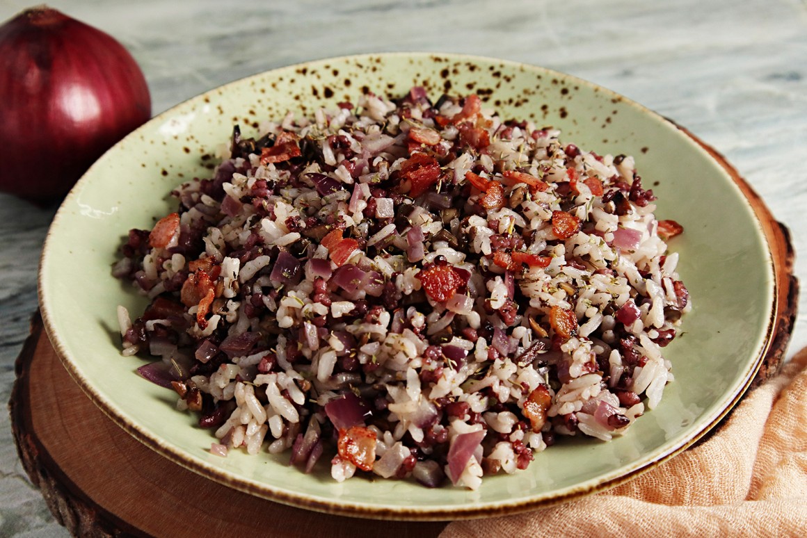 Pilzpfanne mit Reis