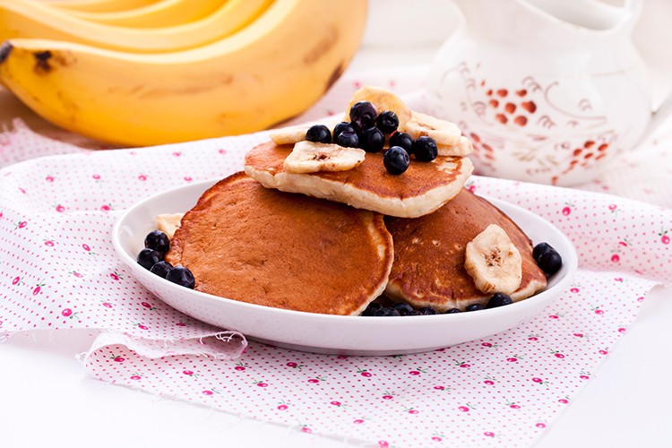 Haferflocken-Bananen-Pfannkuchen