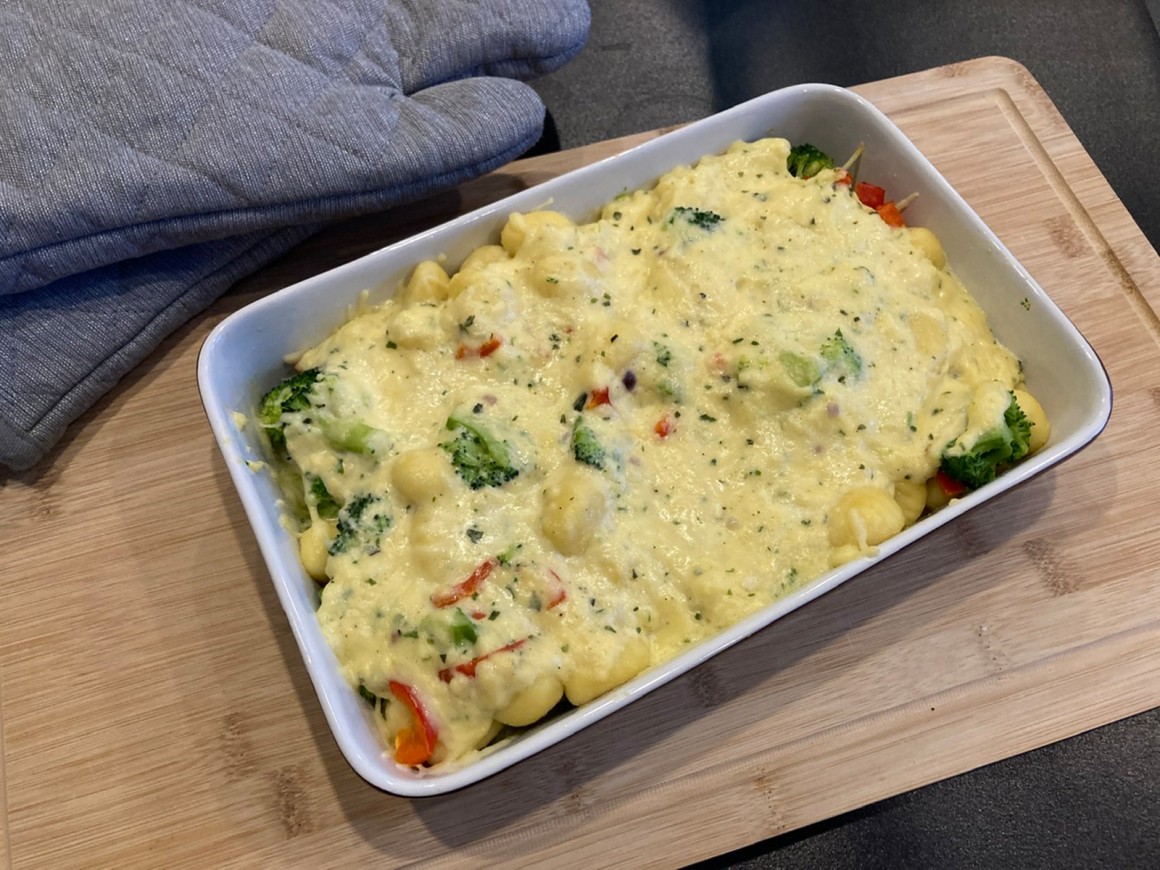 Brokkoli-Gnocchi-Auflauf