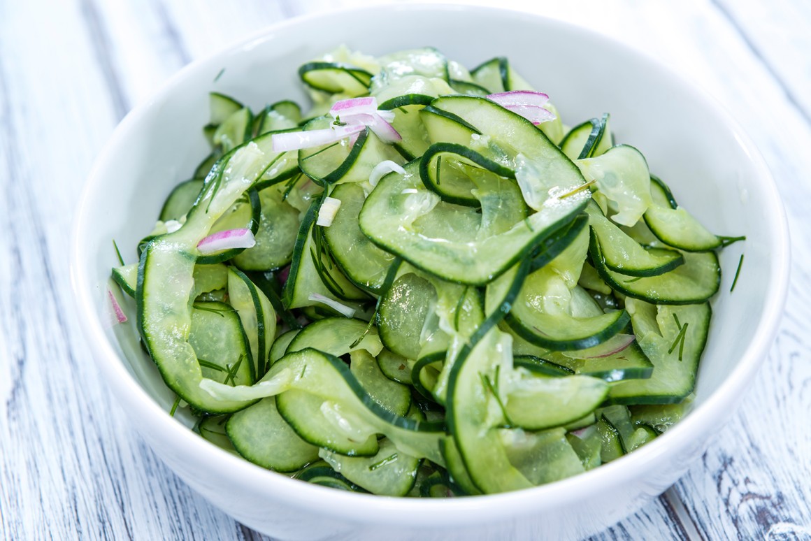 Einfacher Gurkensalat - Rezept