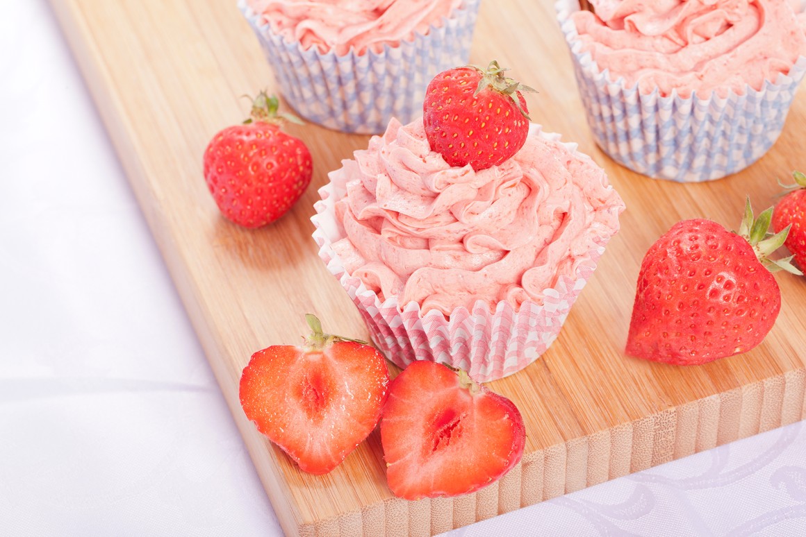 Einfache Erdbeer-Buttercreme