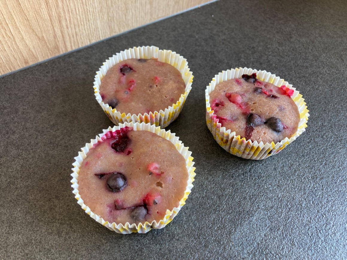 Zuckerfreie Beerenmuffins