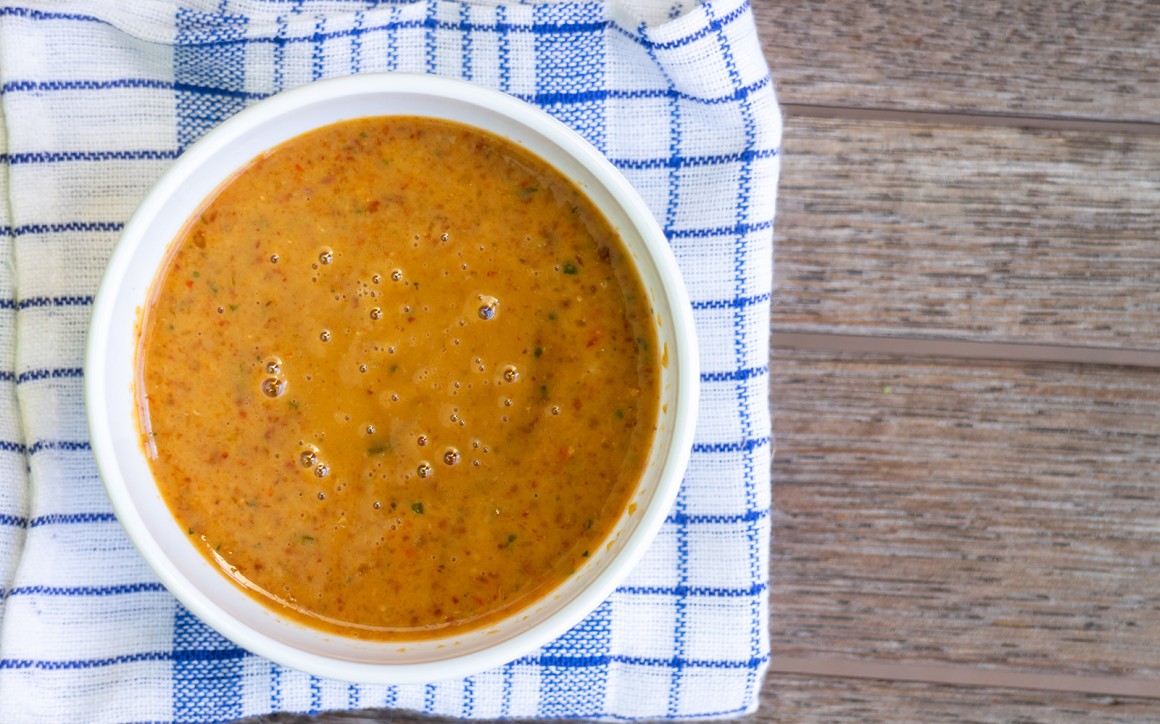 Selbstgemachte Satè-Sauce