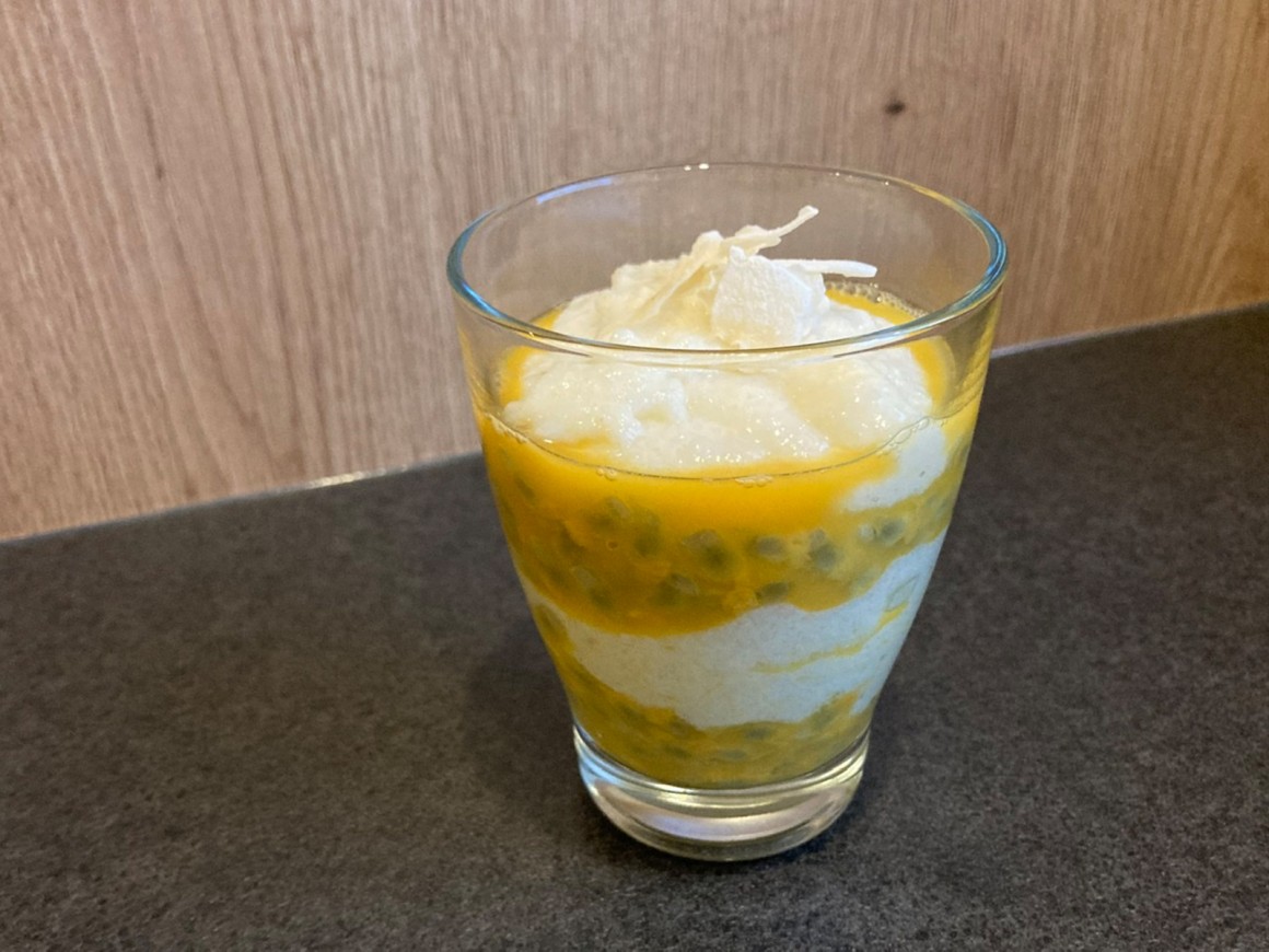 Maracuja-Kokos-Grießbrei