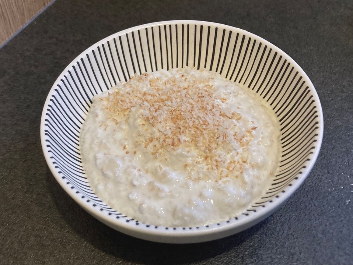 Vanillepudding-Oats mit Kokos - Rezept