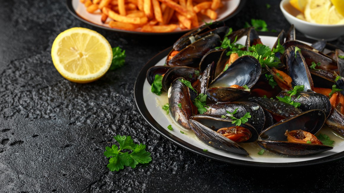 Miesmuscheln mit Weißwein - Rezept
