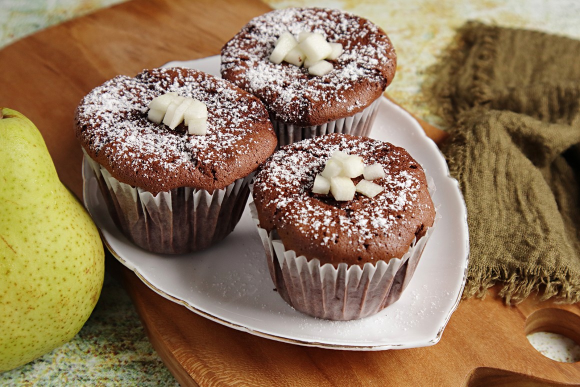 Birnen-Schoko-Muffins - Rezept