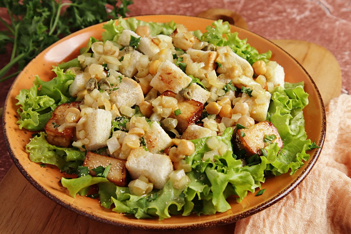 Veganer Caesar Salad