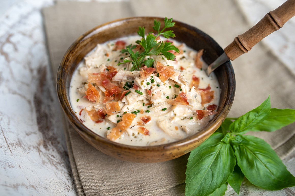 Hähnchen in Frischkäsesauce