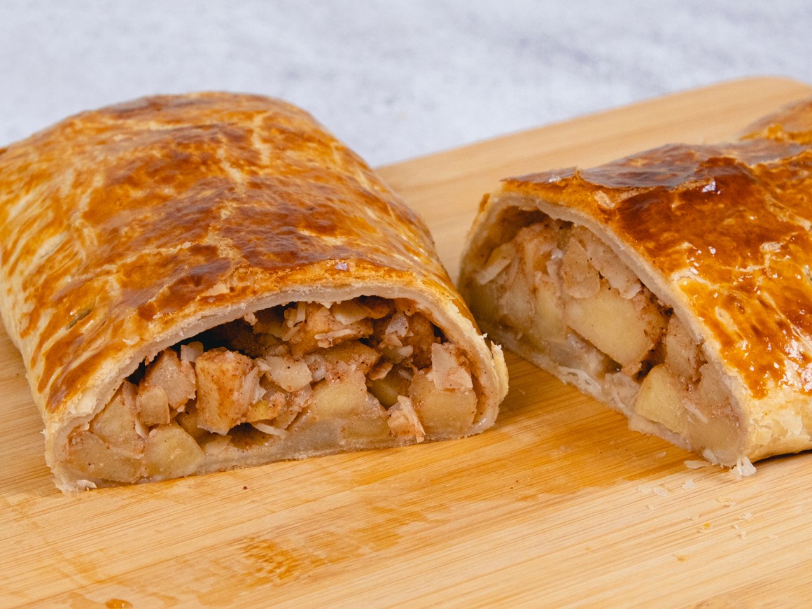 Blätterteig Apfelstrudel